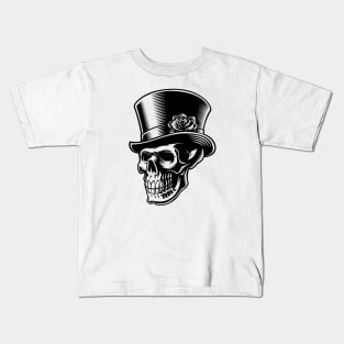 gentleman skull Kids T-Shirt